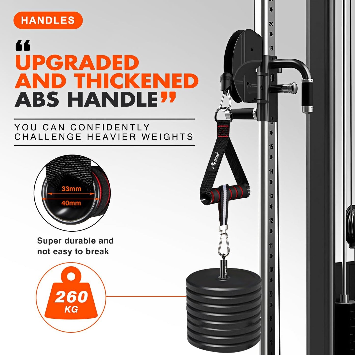 Exercise Handle Replacement Fitness Equipment for Pilates Yoga Strength Trainer Pull Down Home