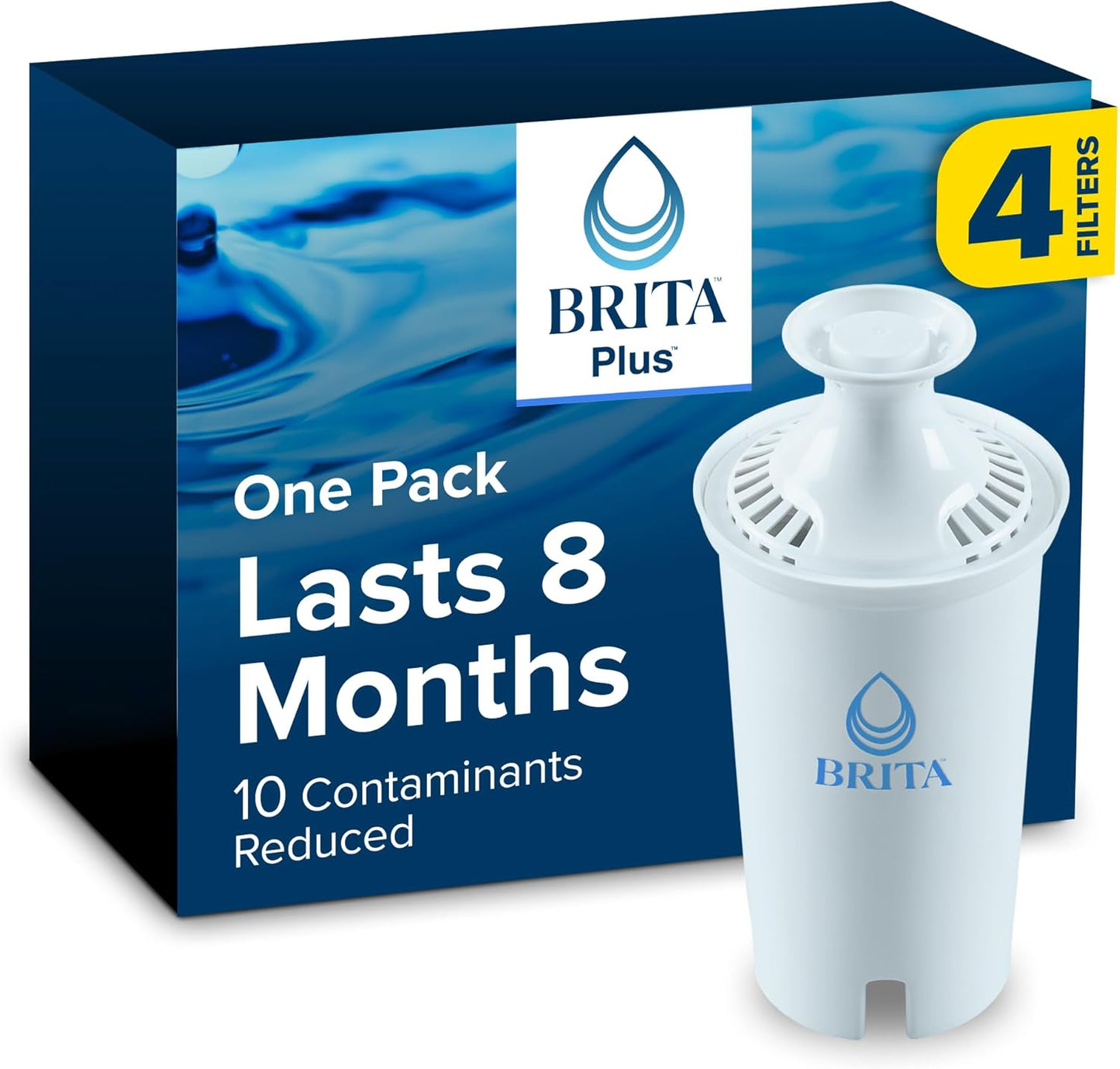 BPA Free High Density Replacement Filter for Pitchers and Dispensers Reduces 2x Contaminants