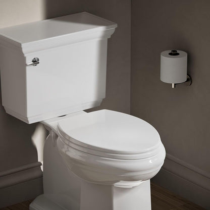 Slow Close Toilet Seat Elongated Toilet Seat Grip Tight Bumpers Quick-Attach Hardware
