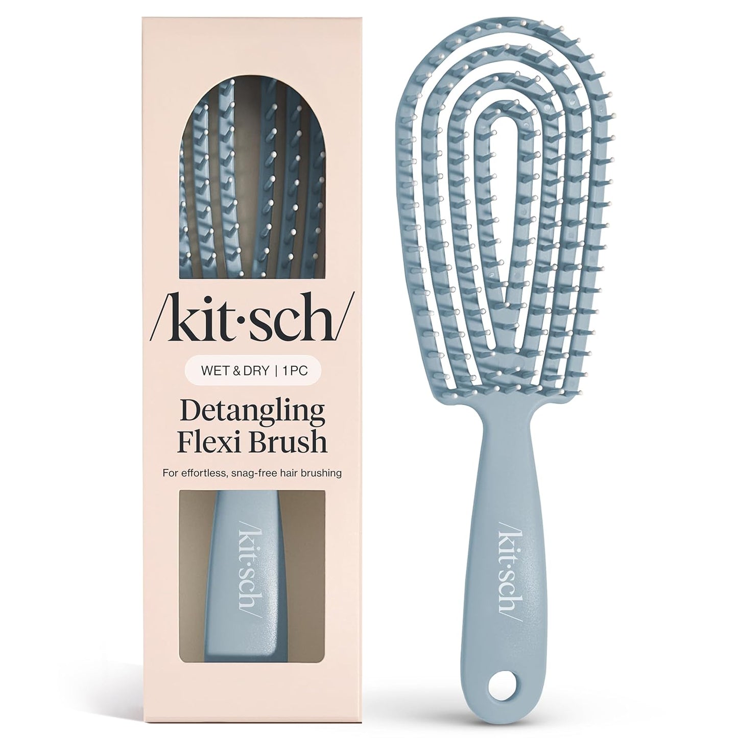Hair Brush Detangler Flexi Flow Hair Brush for Women Men & Kids Detangling Brushes for Curly Hair with Bendable Frame, Bounce Curl Defining