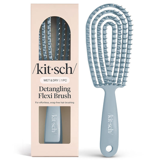 Hair Brush Detangler Flexi Flow Hair Brush for Women Men & Kids Detangling Brushes for Curly Hair with Bendable Frame, Bounce Curl Defining