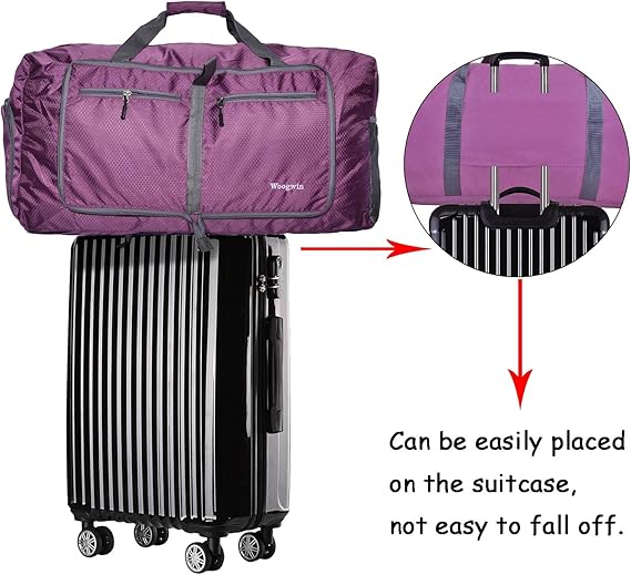 Travel Duffel Bag Large Foldable Waterproof Overnight Bag for Beach Swim Bags Pool