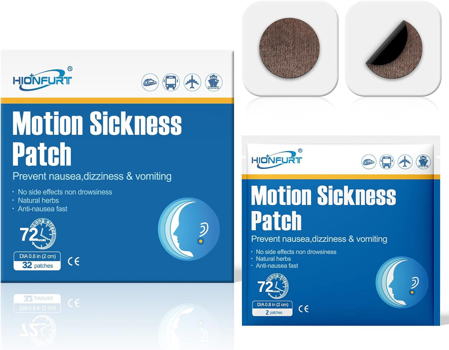 Sea Sickness Patches for Cruise Ca, Airplane and Other Travel  Non-Drowsy Effective