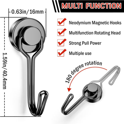 Magnet Hook Cruise Ship Essentials Strong Refrigerator Hook for Hanging Heavy Duty Magnetic Hooks