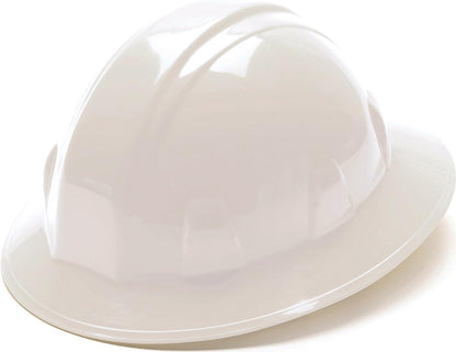 Safety SL Series Full Brim Hard Hat 4 Point Ratchet Suspension lightweight shell constructed