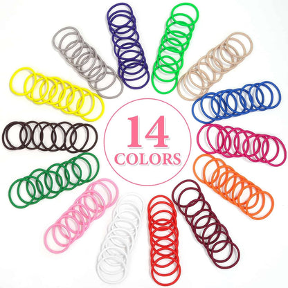 200 Pcs Hair Ties for Women Girls Hair Elastics Hair Bands Ponytail Holders Hair Rubber Bands for Thick Straight Curly Hair