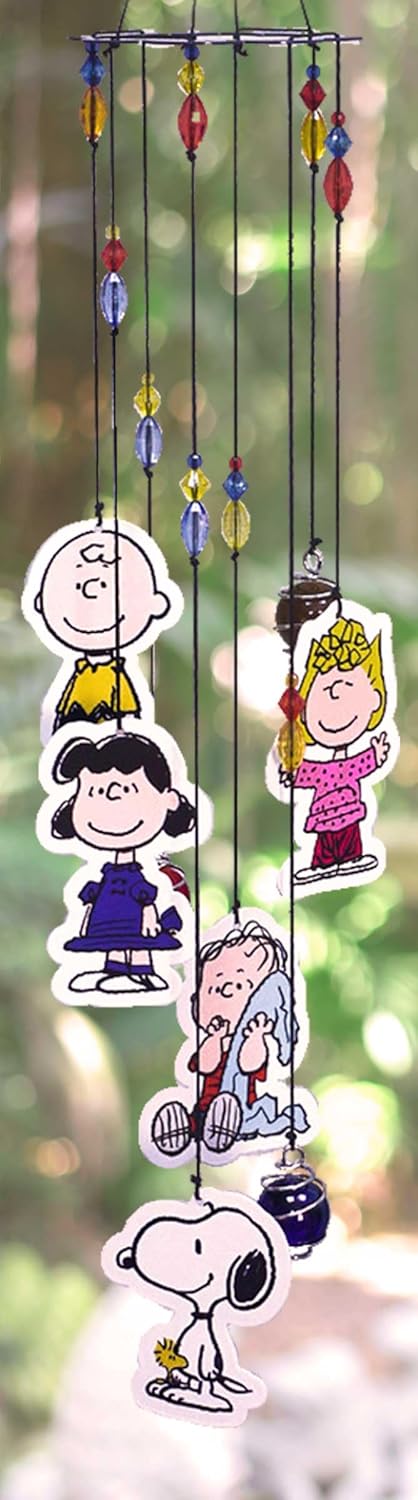 Peanuts Wind Chime  Outdoor Garden Décor  Decorative Chimes for Yard Garden, Backyard