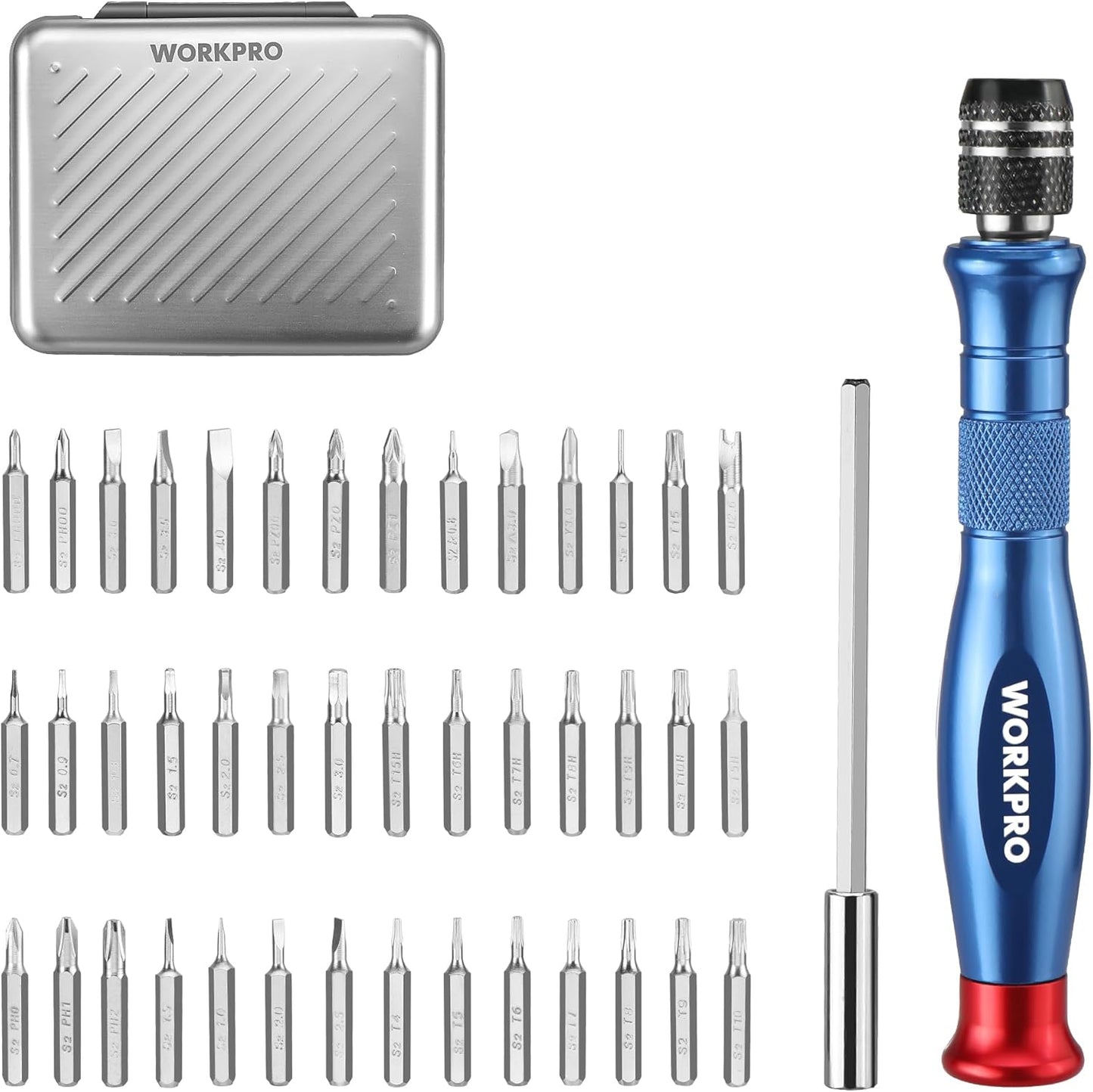 44-in-1 Precision Screwdriver Sets Pen Style Manual Screwdriver 42 pcs Tough S2 Steel Small