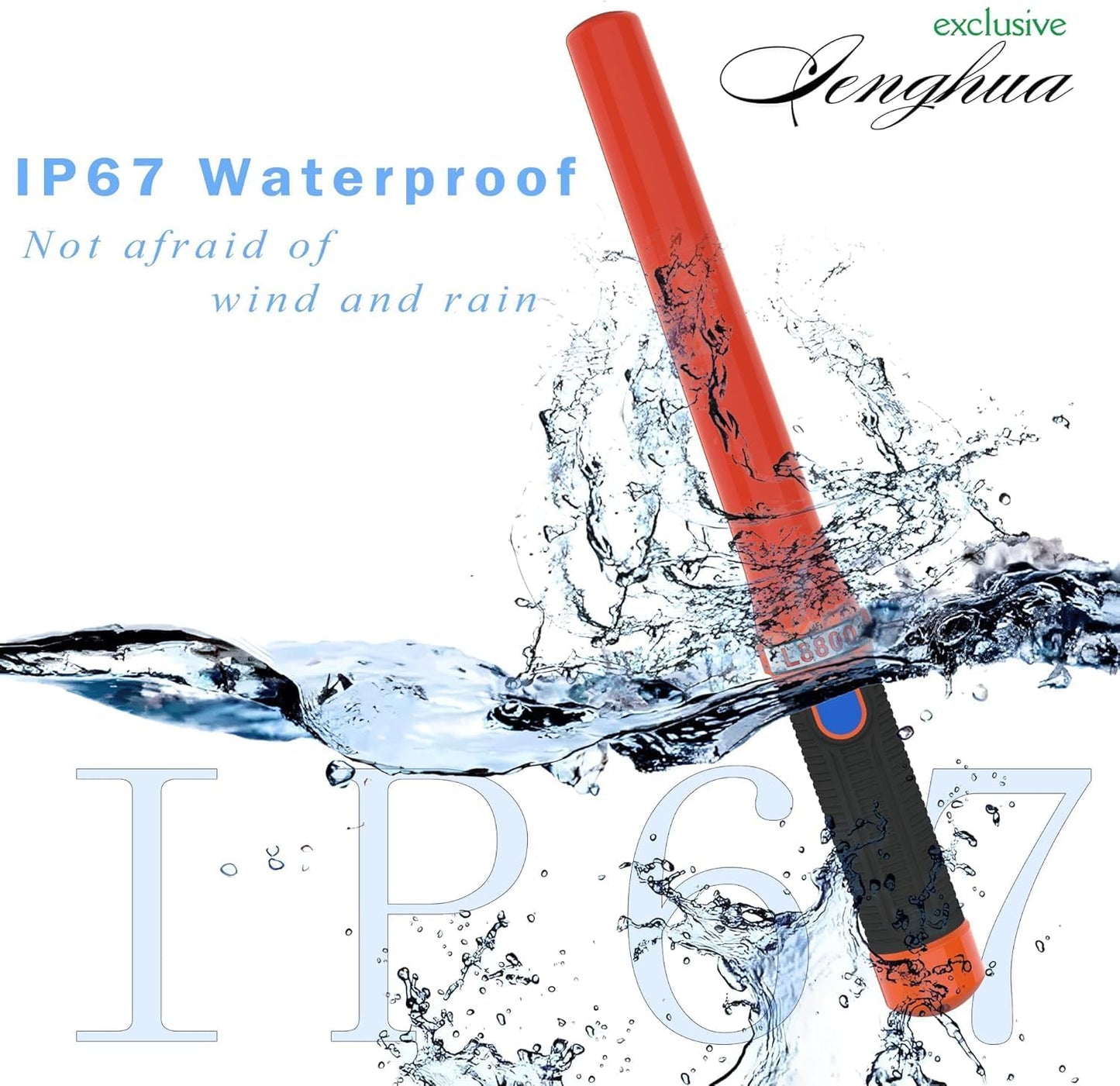4 PCS High-Visibility Traffic Baton with 3 Flashing Modes Waterproof Anti-Slip Handle Marshalling Wands
