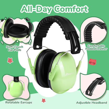 Noise Cancelling Headphones for Kid Adult 3PCS Kids Ear Hearing Protection 27dB Noise Reduction Earmuffs