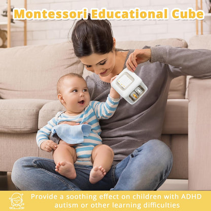 Cube Toy for 1 Year Old Boy Montessori Toys for 1+ Year Old, Travel Sensory Toys for Toddlers