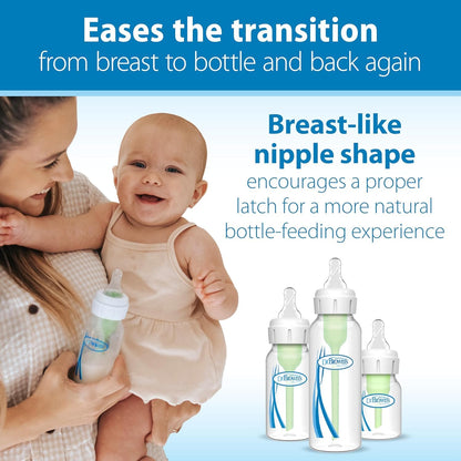 Flow Level 2 Narrow Baby Bottle Silicone Nipple Medium Flow 3m+, 100% Silicone Bottle Nipple, 6 Count