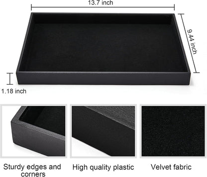Stackable Jewelry Tray Showcase Display Earring Necklace Bracelet
