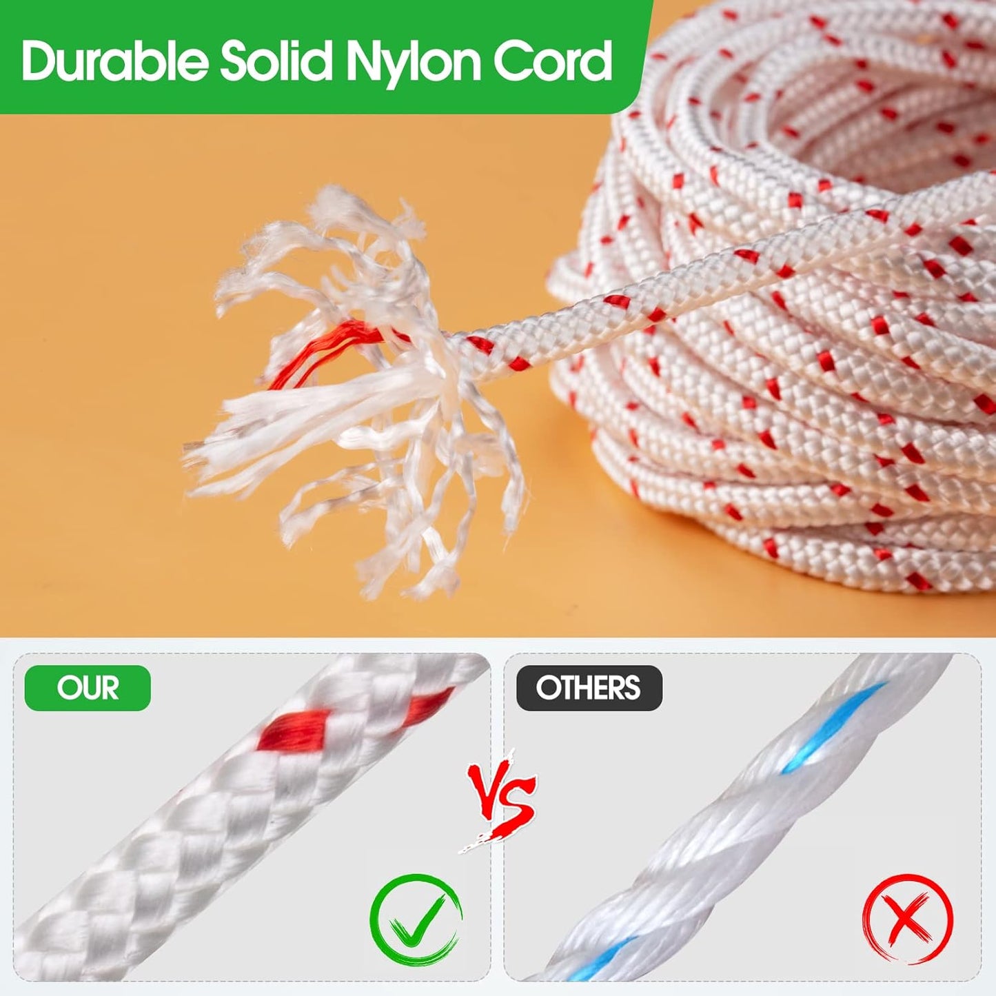 Starter Rope Pull Cord for Husqvarna STIHL Craftsman Chainsaw Lawn Mower Trimmer