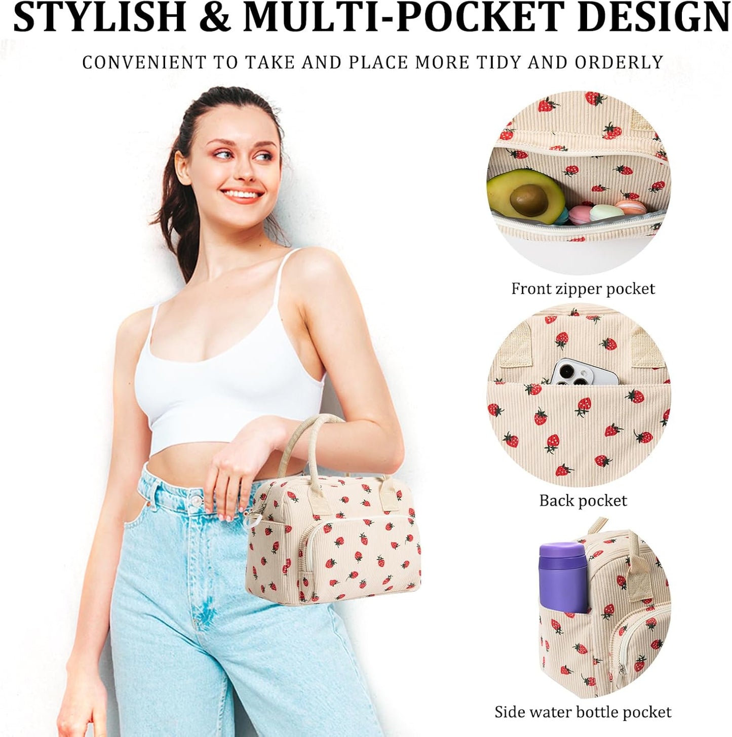 Insulated Lunch Bag for Women Men Large Reusable Lunch Box Adult Leakproof Portable