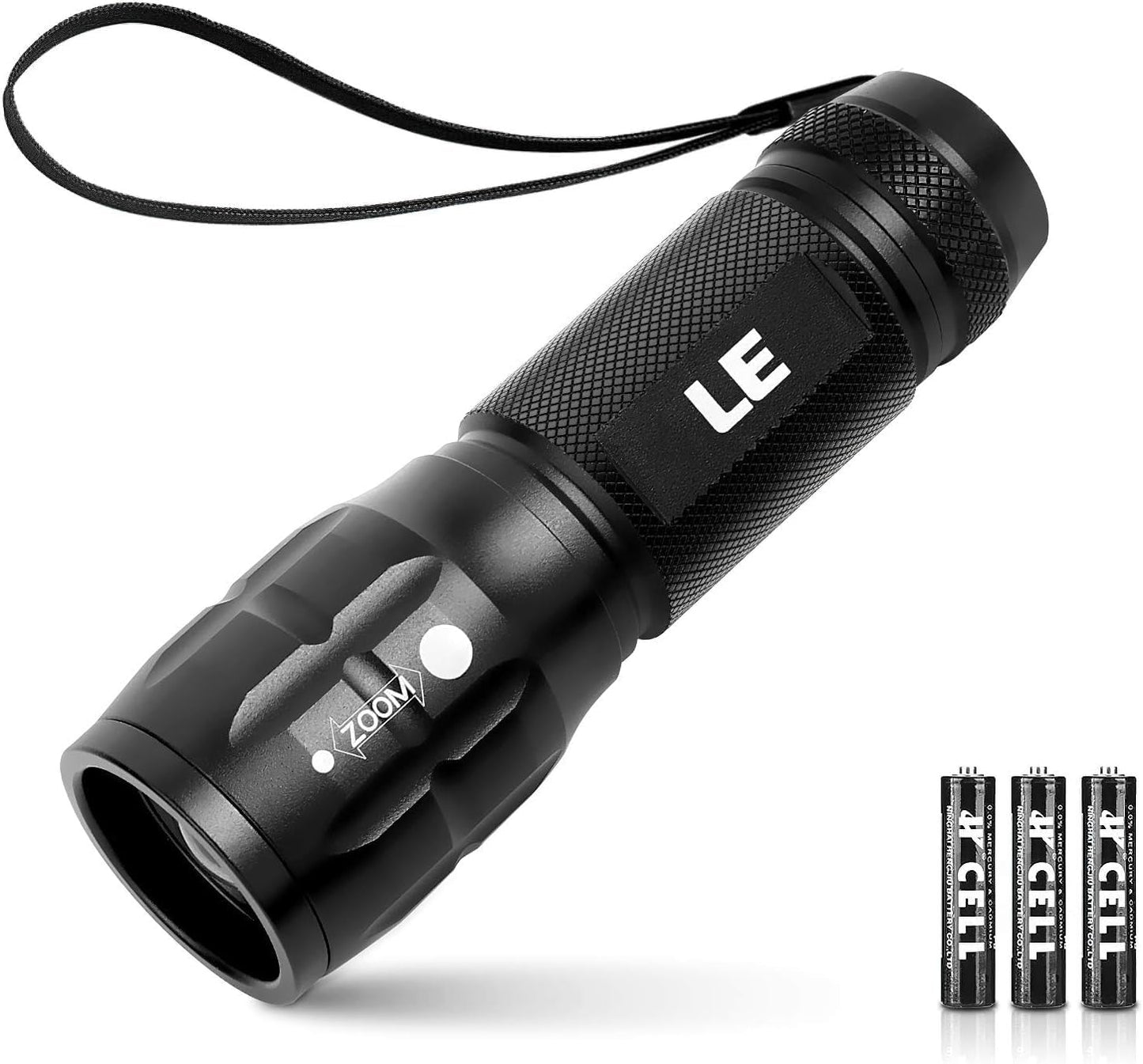 LED Flashlights High Lumens Small Flashlight Waterproof, Adjustable Focus Flash Light for Outdoor