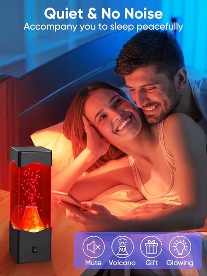 Night Light for Kids USB Powered Volcano Lamps Relaxing Nightlight for Kids & Adults Room Office