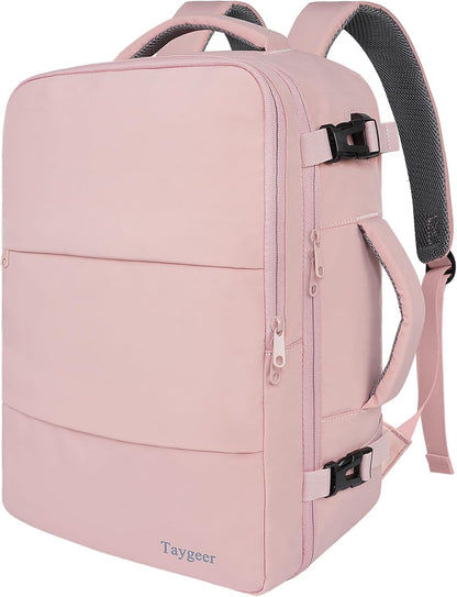 Carry On Backpack with USB Charging Port & Shoe Pouch TSA 15.6inch Laptop Mochila Flight Approved