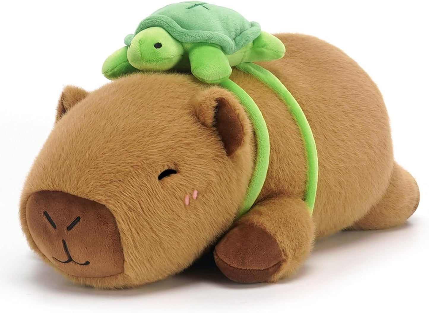 Stuffed Animals Capybara Plush Weighted Capybara Stuffed Animals with Turtle Backpack