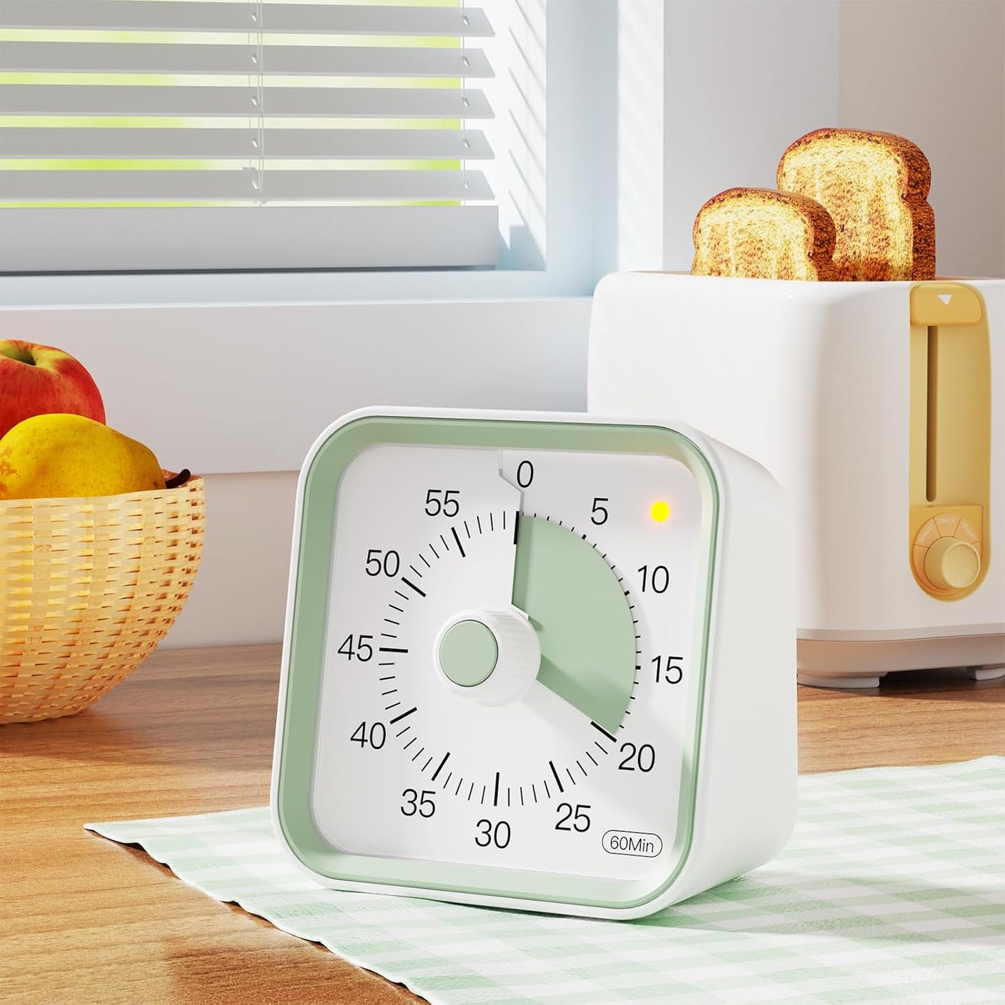 60 Minute Countdown Timer for Kids Desk Study Teaching Kitchen Cooking Office Meetings