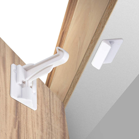 Invisible Baby Proofing Cabinet Latch Locks (10 Pack)  No Drilling or Tools Required for Installation
