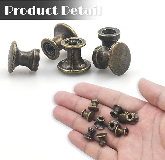 1/2 Inch Vintage Antique Dresser Knobs Small Drawer Knobs with Screws Drawer Pulls and Knobs