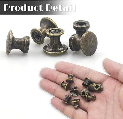 1/2 Inch Vintage Antique Dresser Knobs Small Drawer Knobs with Screws Drawer Pulls and Knobs