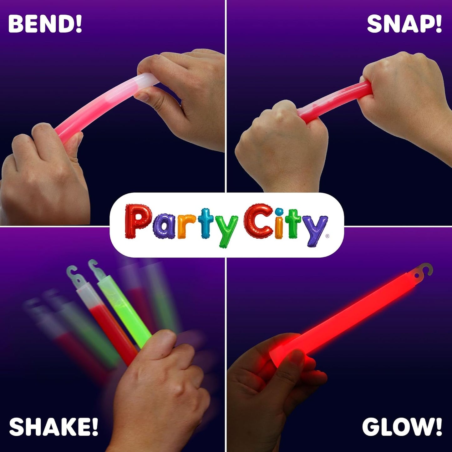Multicolor Glow Sticks Bulk Pack 6”- 12pk Glow in the Dark Sticks for Kids, Waterproof Camping Survival