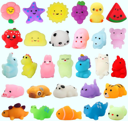 30 Pack Squishies Party Favors for Kids 4-8 8-12 Treasure Box Toys for Classroom Birthday