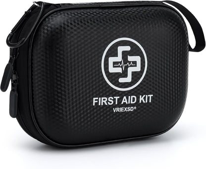 150 Piece Small Waterproof Hard Shell Medical Kit for Home Car Travel Camping Truck Hiking