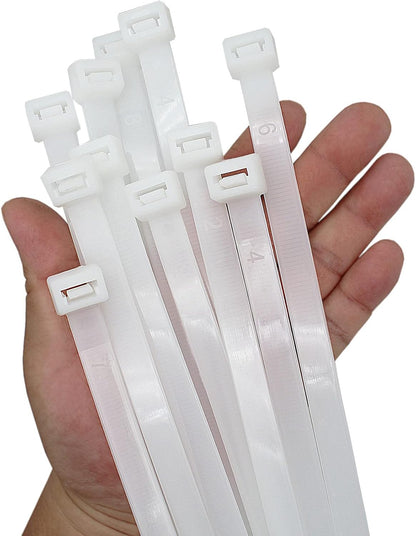 24 inch Strong Large Zip Ties Heavy Duty with 250 lbs Long Big Industrial Wire Tie 12 pcs