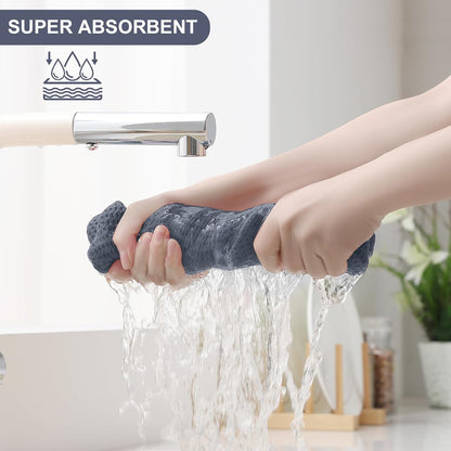 Cotton Kitchen Towels and Dishcloths Set 12 x 12 Inches and 13 x 28 Inches Set of 8 Bulk Kitchen Towels Set