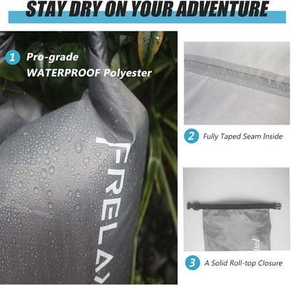 5-Pack Ultralight Dry Sack Outdoor Bags Keep Gear Dry for Hiking Backpacking Kayaking Camping