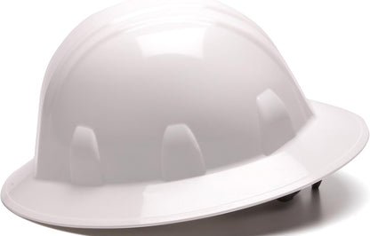 Safety SL Series Full Brim Hard Hat 4 Point Ratchet Suspension lightweight shell constructed