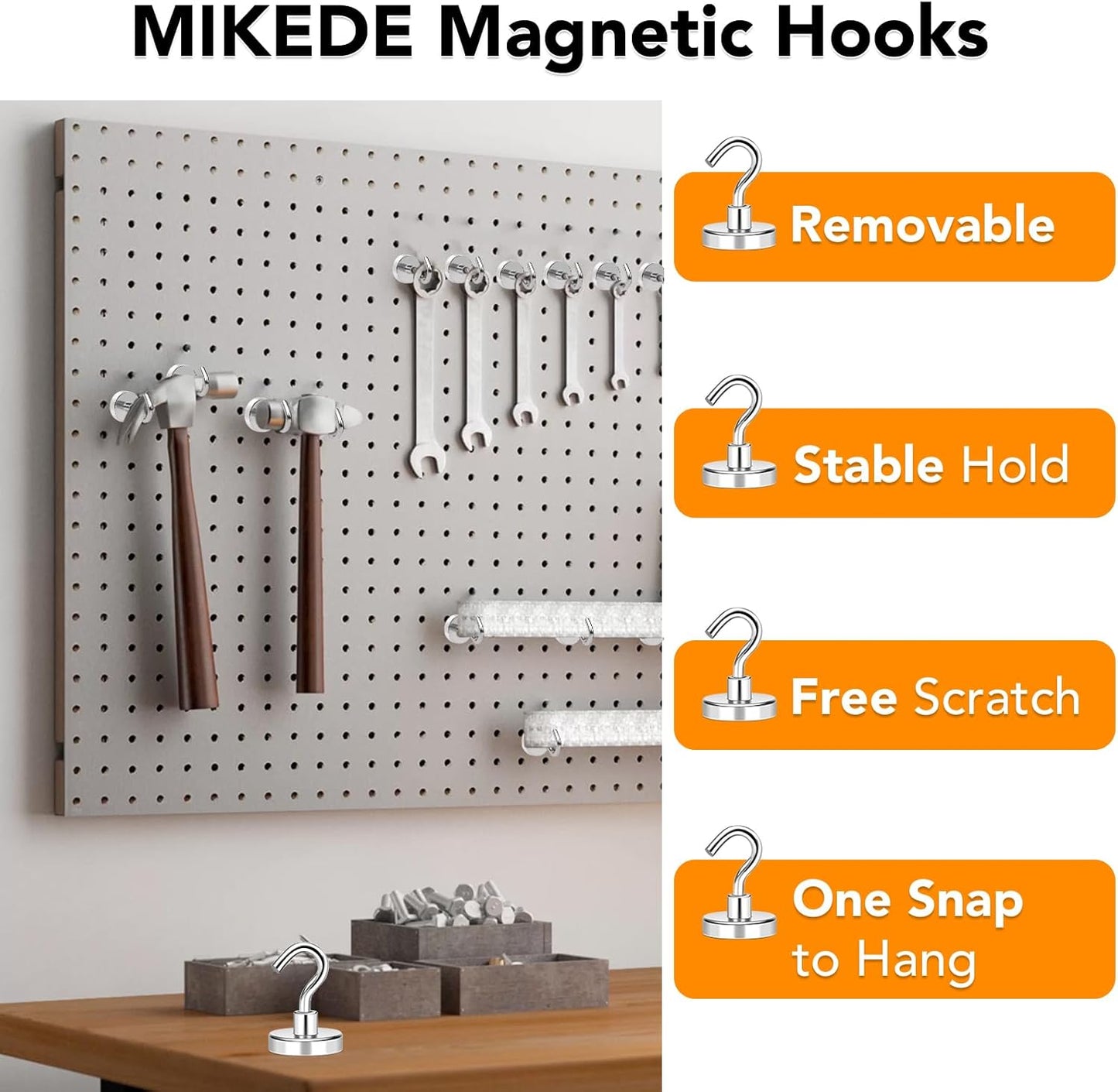 Magnetic Hooks Heavy Duty 170Lbs+ Super Strong Magnet Hooks for Cruise Essentials Neodymium Earth Magnets