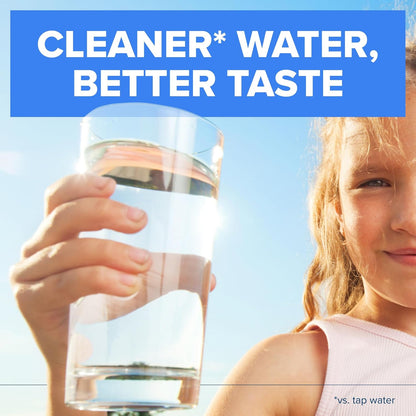 Standard Water Filter for Pitchers and Dispensers BPA-Free Reduces Copper Cadmium and Mercury Impurities, Lasts Two