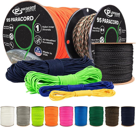 Planet Type 95 Paracord  Durable Nylon Crafting Cord Great for Bracelets Lanyards