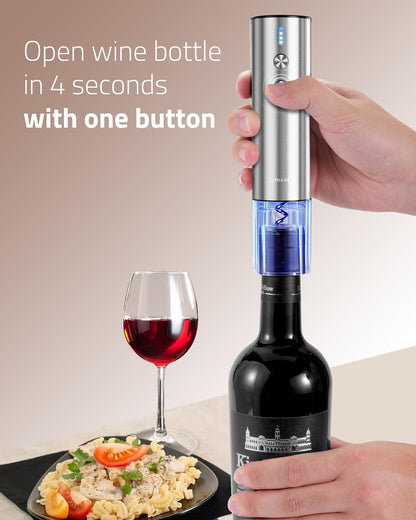 Premium Wine Gifts with Wine Opener Foil Cutter Wine Aerator Vacuum Stopper and Elegant Gift Box
