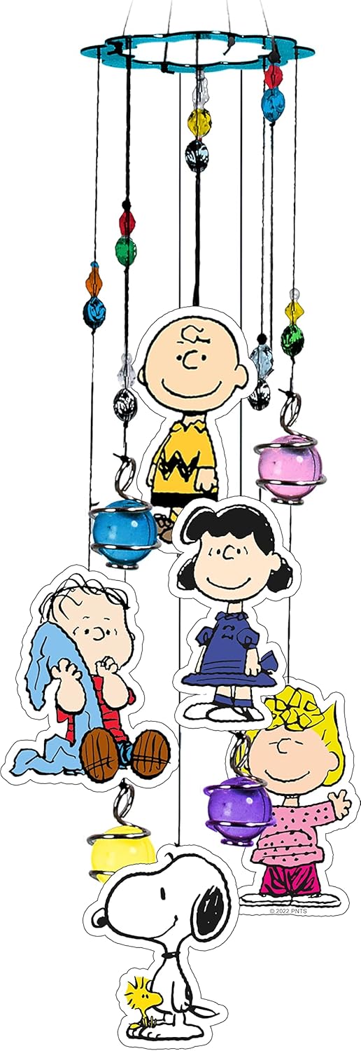 Peanuts Wind Chime  Outdoor Garden Décor  Decorative Chimes for Yard Garden, Backyard
