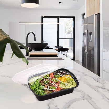 38oz Meal Prep Containers Extra Large &Thick Food Storage Containers with Lids Reusable Plastic