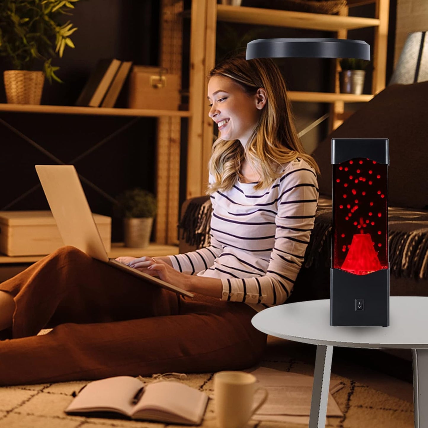 Night Light for Kids USB Powered Volcano Lamps Relaxing Nightlight for Kids & Adults Room Office