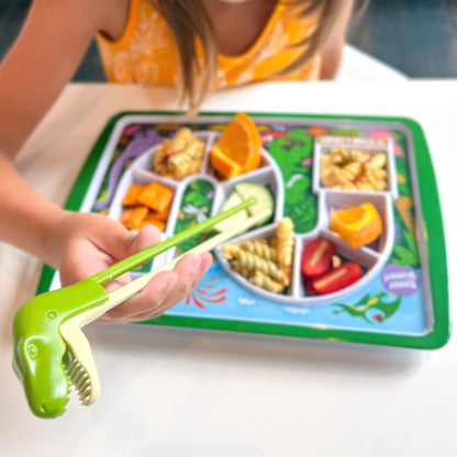 T-Rex Dinosaur Picky Eater Solutions Beginner Kids Reusable Chopsticks  Animated Interactive