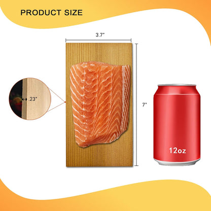 9 Pack Western Red Cedar Planks for Grilling Salmon 7"x3.7" Grilling Planks, BBQ Accessories