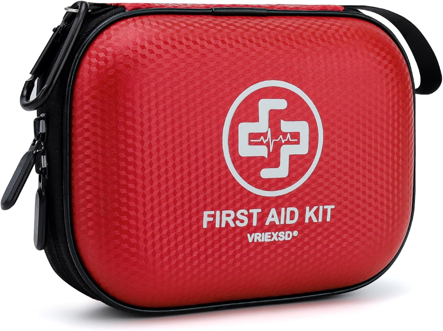 150 Piece Small Waterproof Hard Shell Medical Kit for Home Car Travel Camping, Truck Hiking, Sports Office