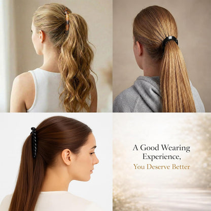 12 Pcs Banana Clips Hair Clips for Women Classic Clincher Double Combs Large Fishtail Hair Banana Ponytail Holder