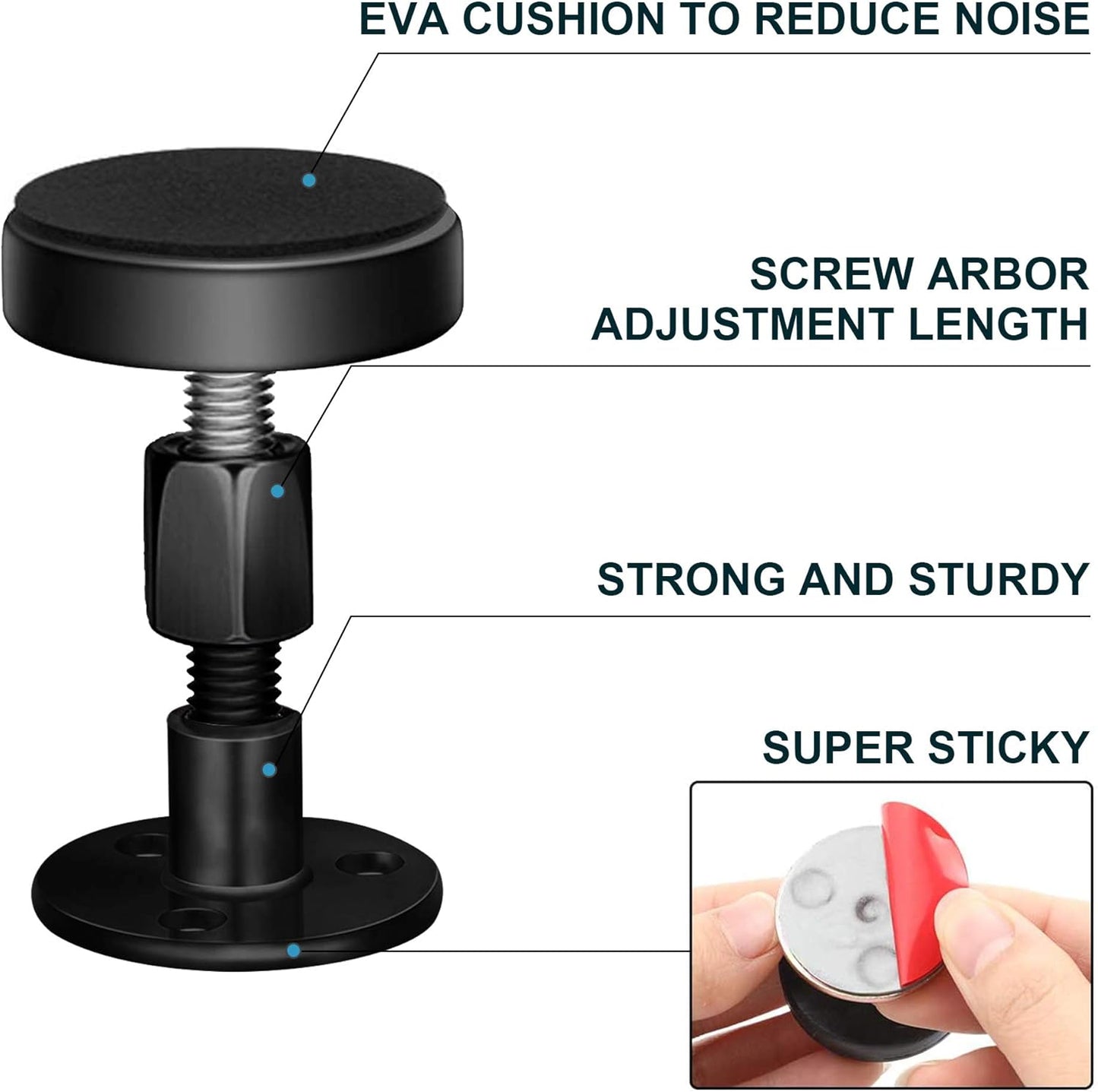 Threaded Bed Frame Anti-Shake Tool Headboard Stoppers Bedside Anti Shake Tool for Beds