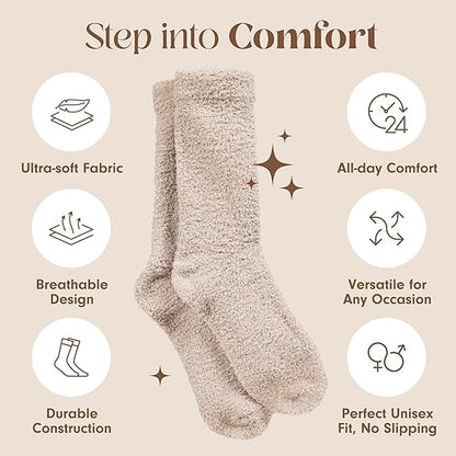 Warm & Cozy Ultra Luxe Cloud Sock for Women & Men  Super Soft Luxurious Fabric