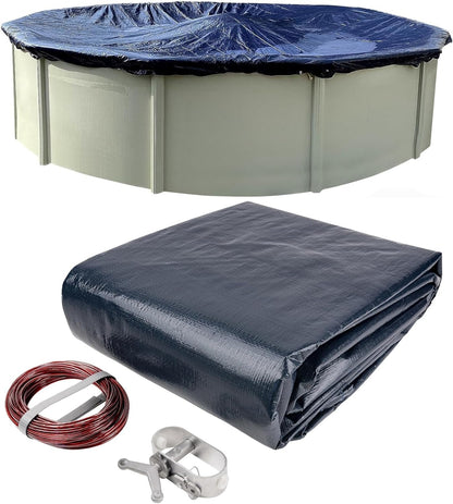 18’ ft. Round Pool Winter Cover for Above Ground Pools Cold and UV Resistant