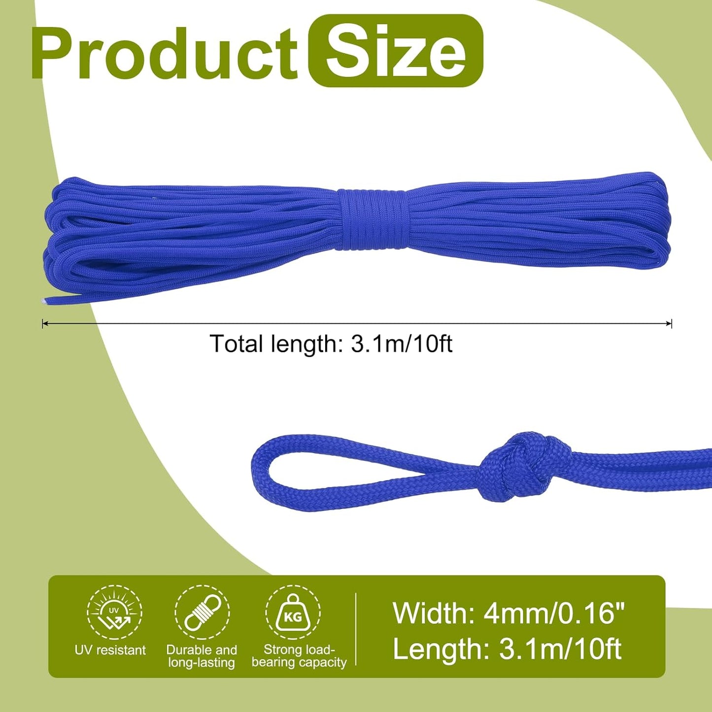 10ft Portable Clothesline for Luggage and Backpack Tie Downs Hanging Clothes Swings Camping