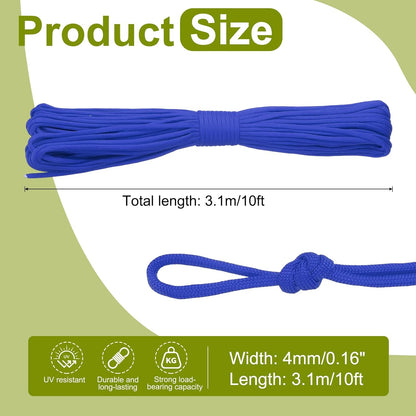 10ft Portable Clothesline for Luggage and Backpack Tie Downs Hanging Clothes Swings Camping